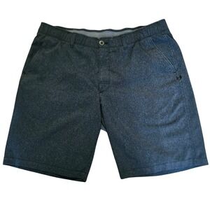 Under Armour HeatGear Mens Golf Shorts Size 40 Charcoal Gray Loose Fit Heathered